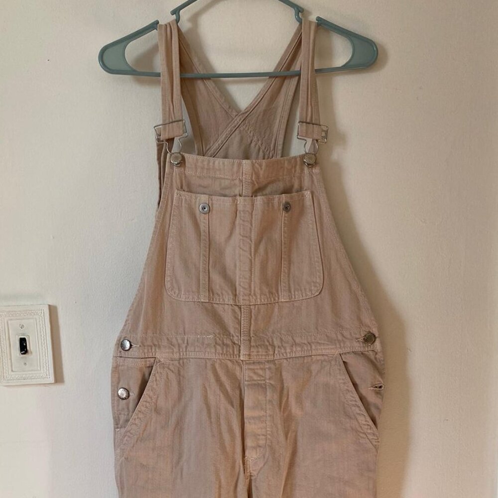 Free People Tan Overalls